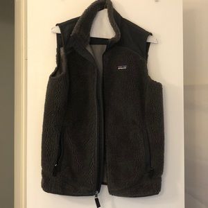 Patagonia Women’s Grey Pile Vest Size L